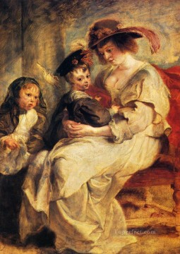 ピーター・ポール・ヘレーネ・フォーメントと2人の子供たち クレール・ジャンヌとフランソワ・ルーベンス Oil Paintings